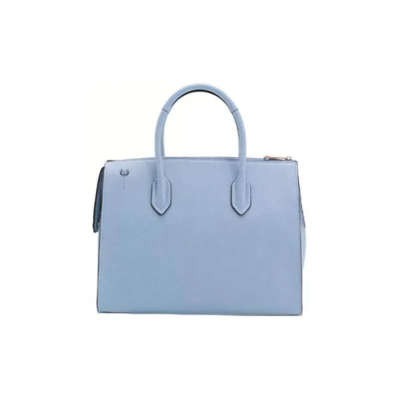 Furla Pin Cow Leather Tote Bag Shopping Bag Shoulder Bag Crossbody Bag Handbag Medium Size Women's Blue-1