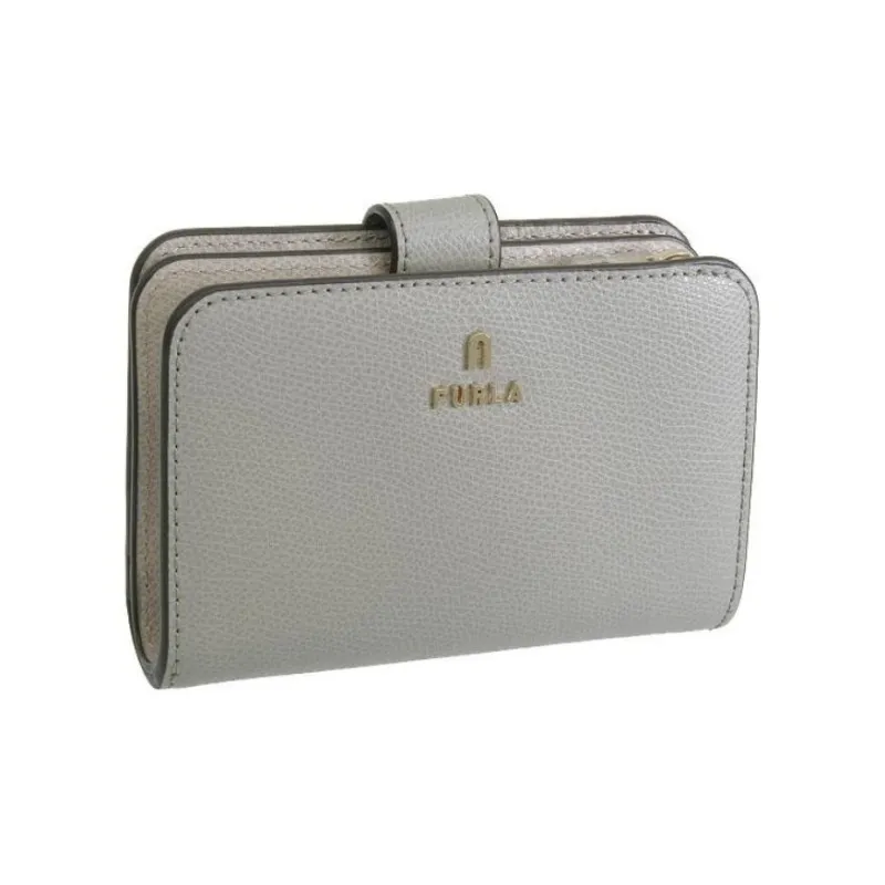 Furla Leather Wallet Medium Size Women's Gray-1