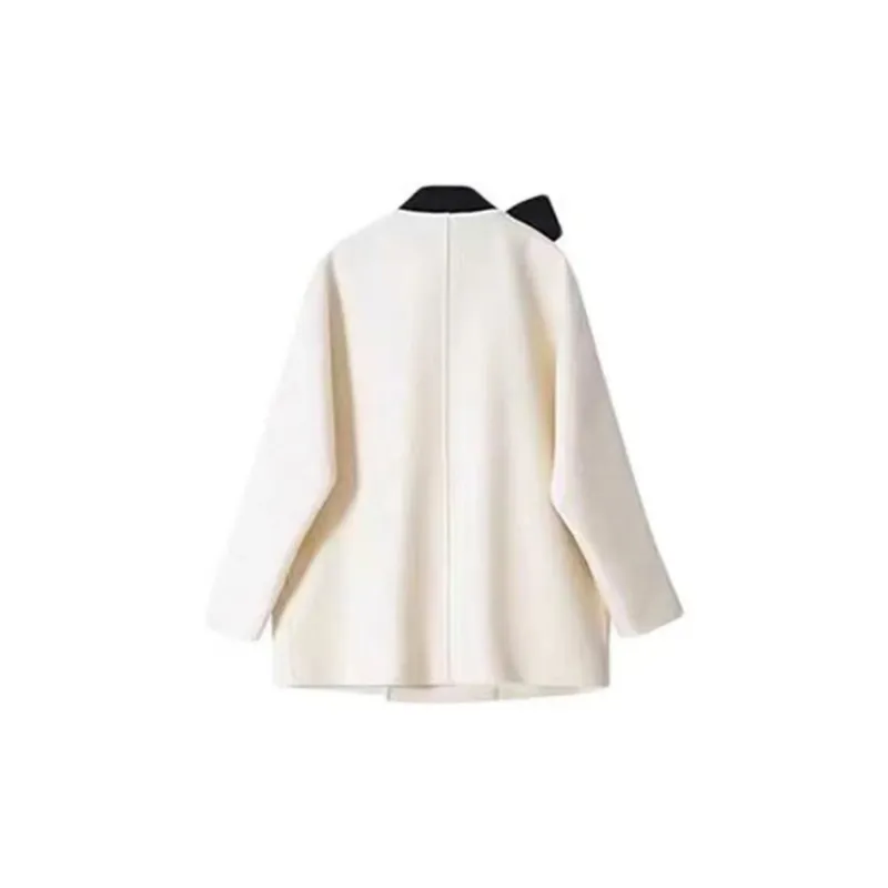 ABBY GODDESS Velvet feel Coat Women's White-1