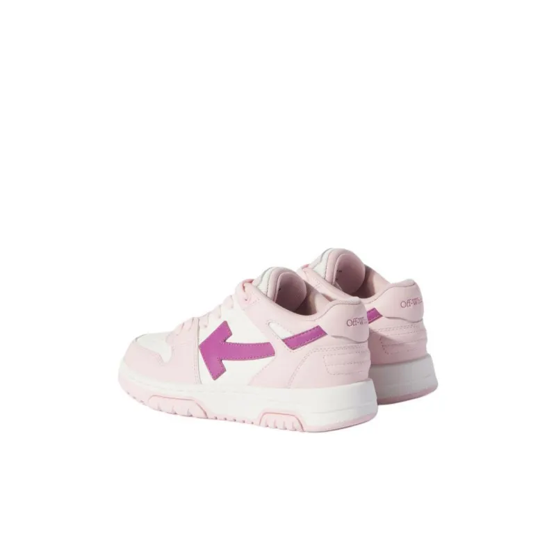 OFF WHITE Out Of Office Low Top Kids' Skateboarding Shoes Pink White Kids'-3