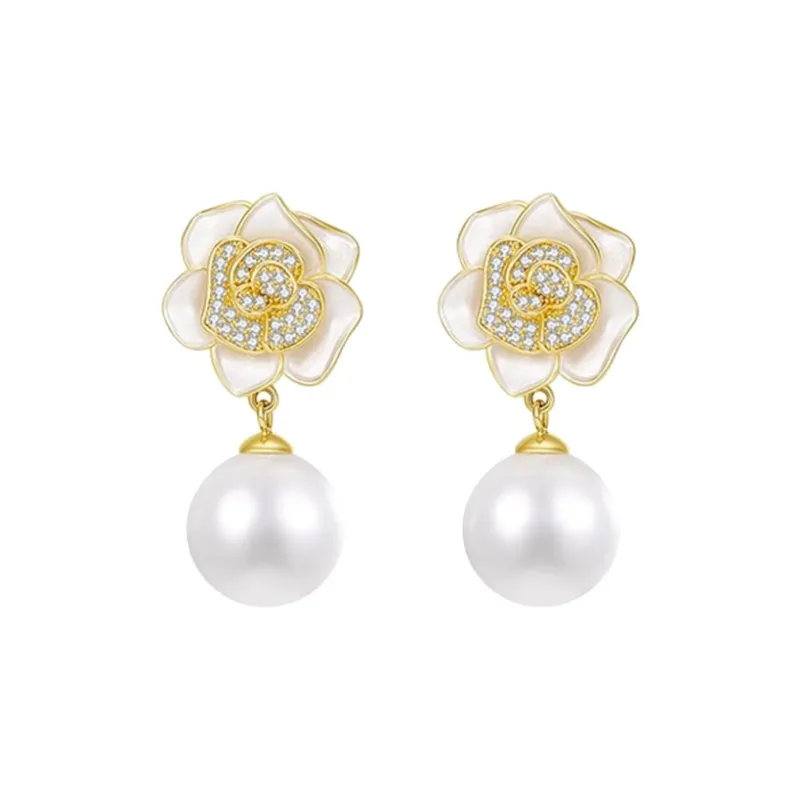 ONEKISS Gold Plated Copper Earrings Women's-6