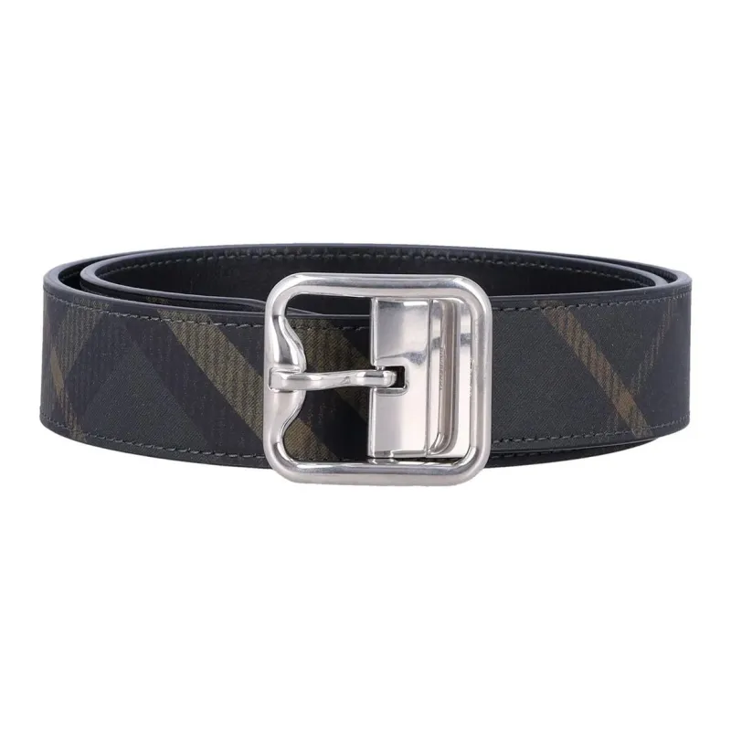 Burberry Checked Buckled Reversible Belt-1