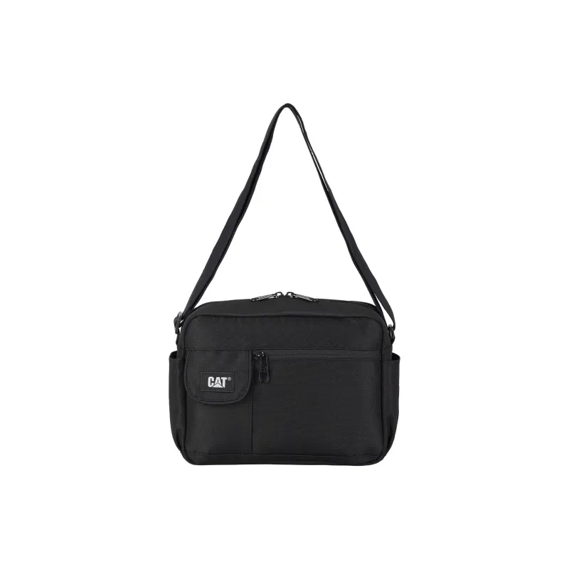 CAT Polyester Messenger Bag Shoulder Bag Crossbody Bag Medium Size Men's Black/Desert-5