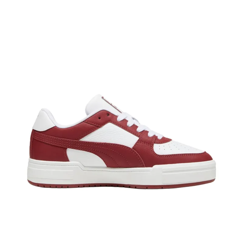 PUMA Ca Pro Anti Slip Wear Resistant Low Top Skateboard Shoes Unisex White Red-1