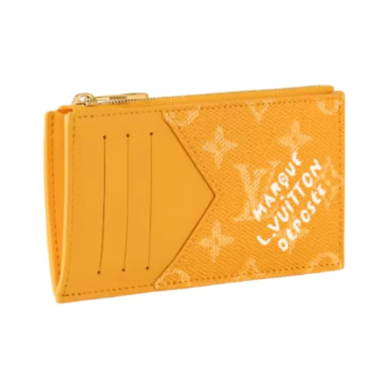 LOUIS VUITTON Coin Card Holder Yellow-2