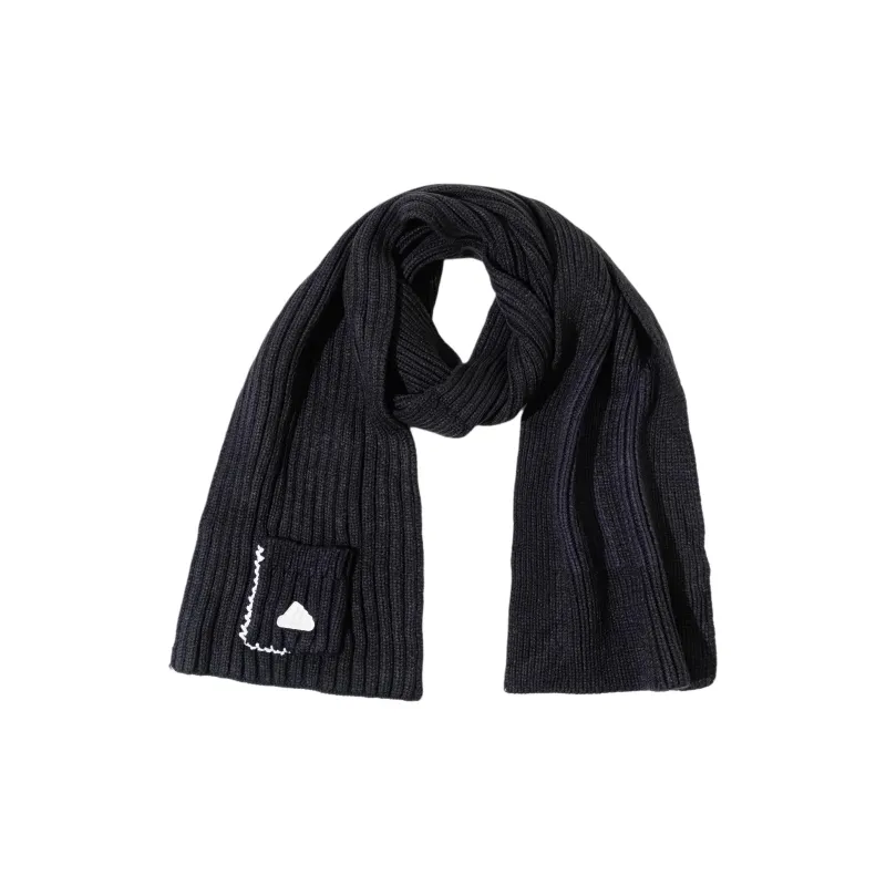 Adidas Knitted Fabric Knit Scarves Unisex Black-1