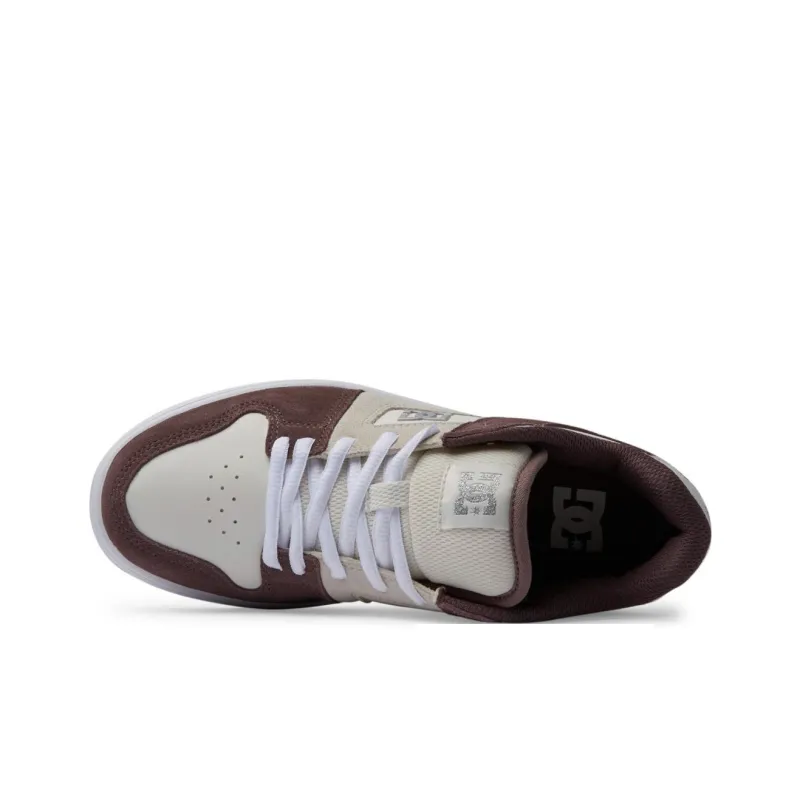 DC Shoes Manteca Low Top Skateboard Shoes Women's Beige Umber-3