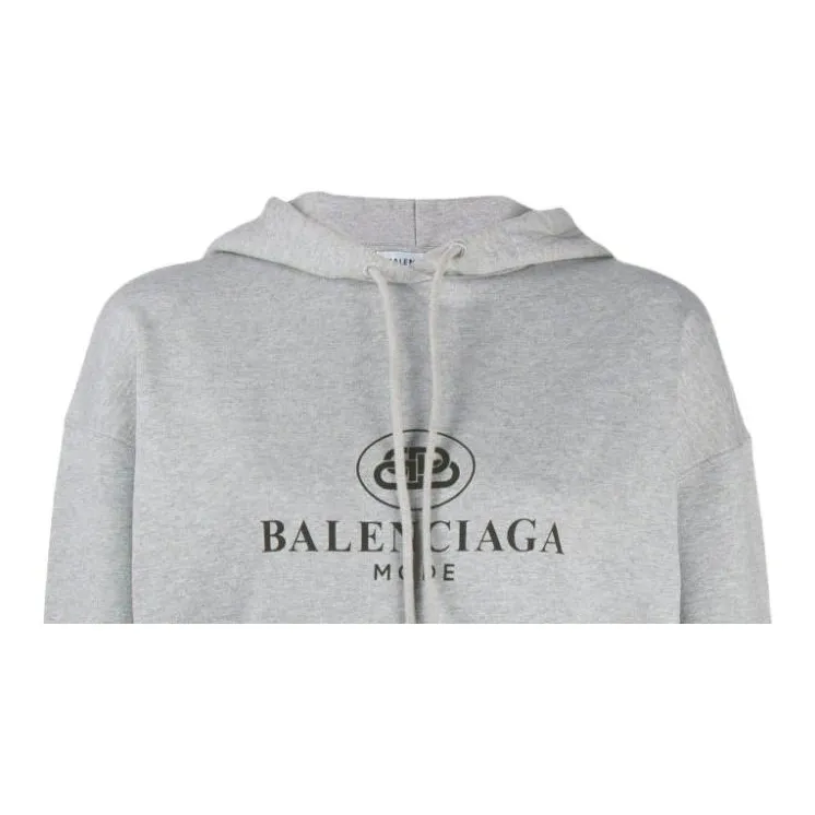Balenciaga Sweatshirt Loose Fit Women's Gray-4