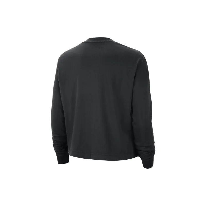 Nike Boston Celtics Courtside Women's Nike Nba Shine Boxy Long Sleeve T Shirt-1