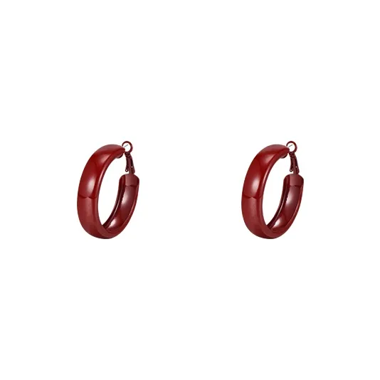 Peach Tea Copper Earrings Women's-4