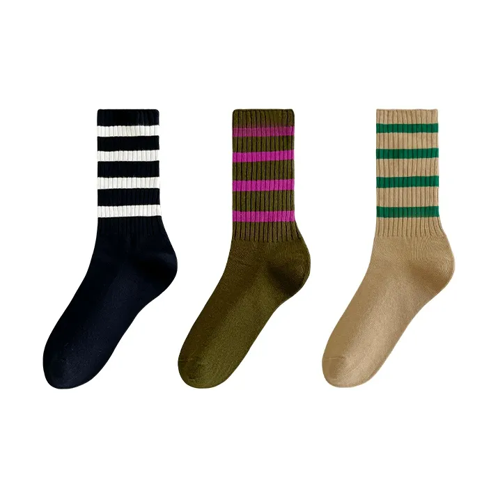 Caramella Mid Calf Socks Women's Combo Set-12