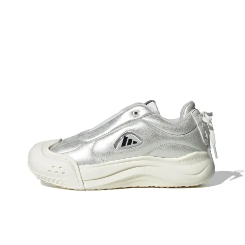 Adidas MAXXCOURT FOS Anti Slip Wear Resistant Low Top Casual Shoes Women's Silver White