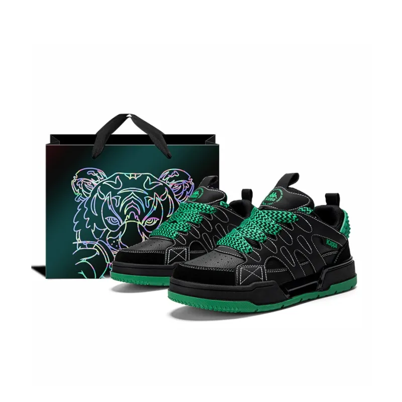 Kappa Anti-Slip And Wear-Resistant Height Increasing Low-Top Skateboard Shoes Unisex-0