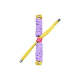 Purple & Yellow-Twisted Rope Strap