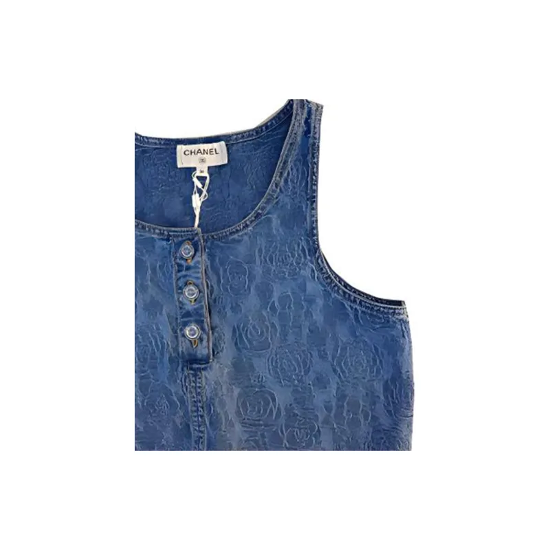 CHANEL Vests Women's Blue-2