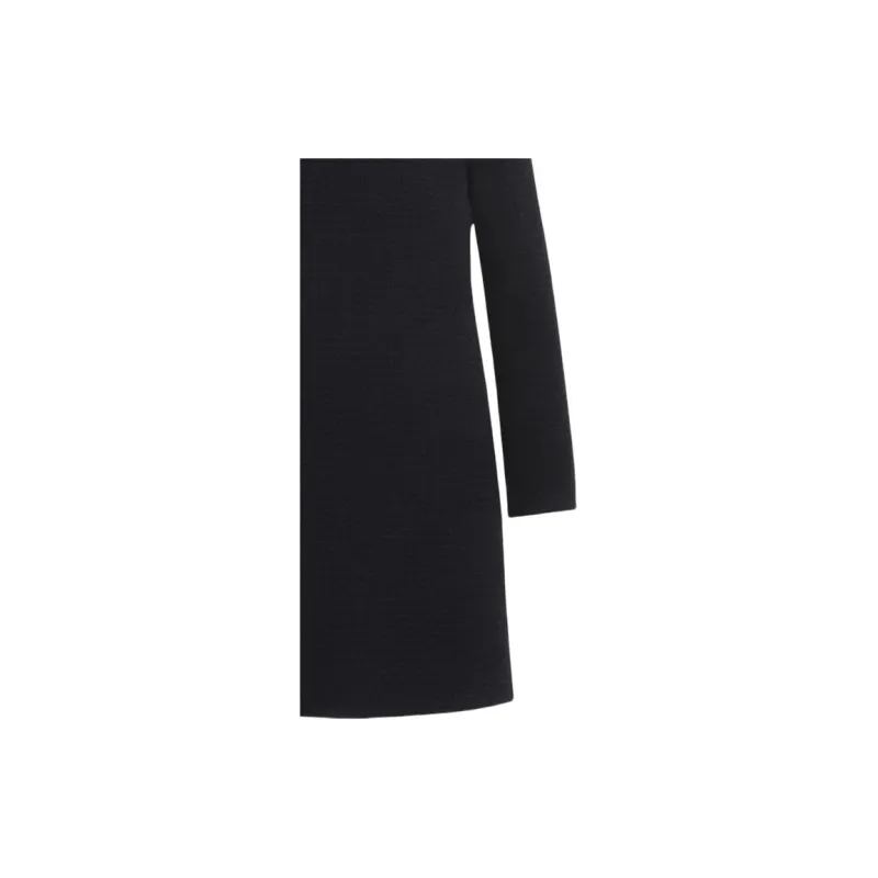 GUCCI Damier Boucle Long Sleeve Dress-5