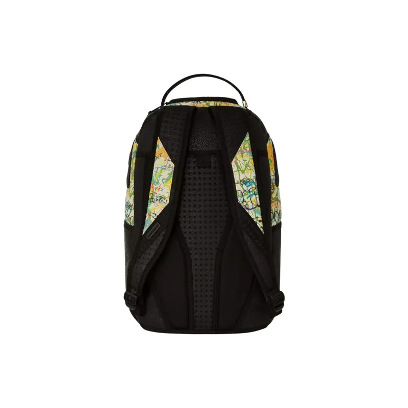 SPRAYGROUND Vivid Raceway Graffiti Dlxsv Backpack Black/Multicolor-2