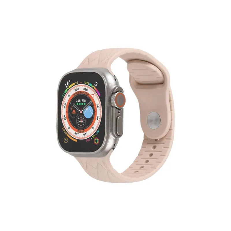QIZHENG Watch Band Apple Compatibility 42mm Silicone Material-6