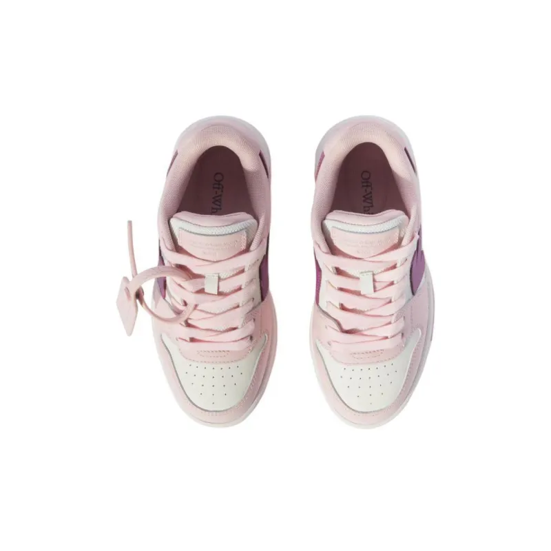 OFF WHITE Out Of Office Low Top Kids' Skateboarding Shoes Pink White Kids'-4