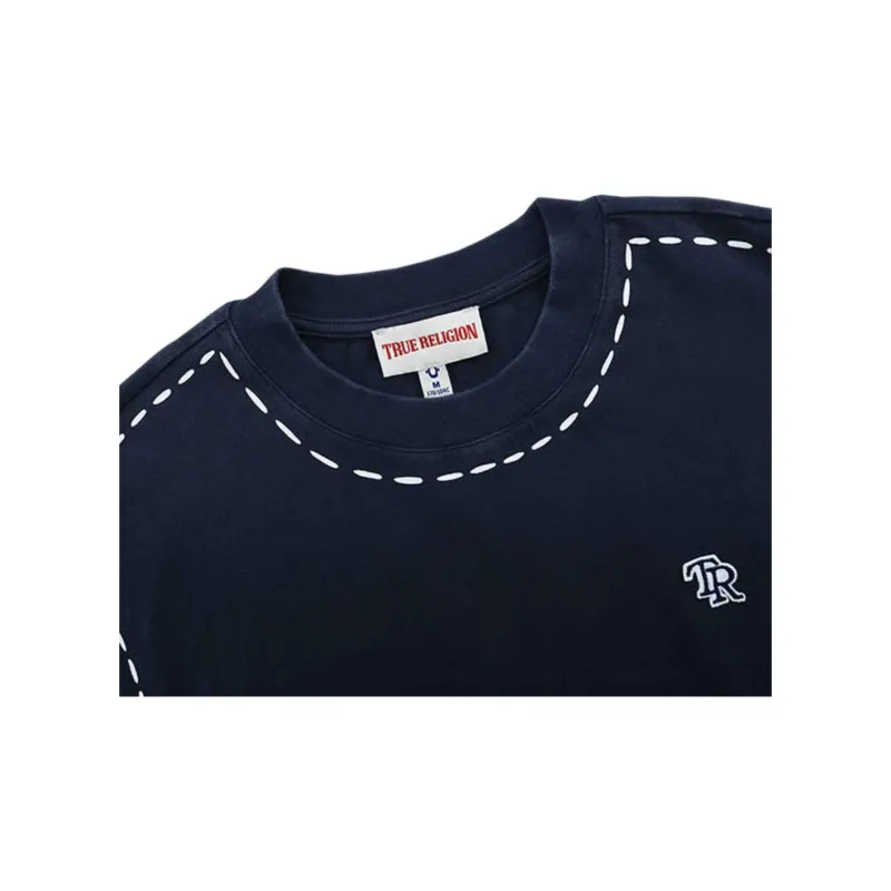 TRUE RELIGION SS24 T Shirt Unisex Navy Blue-2