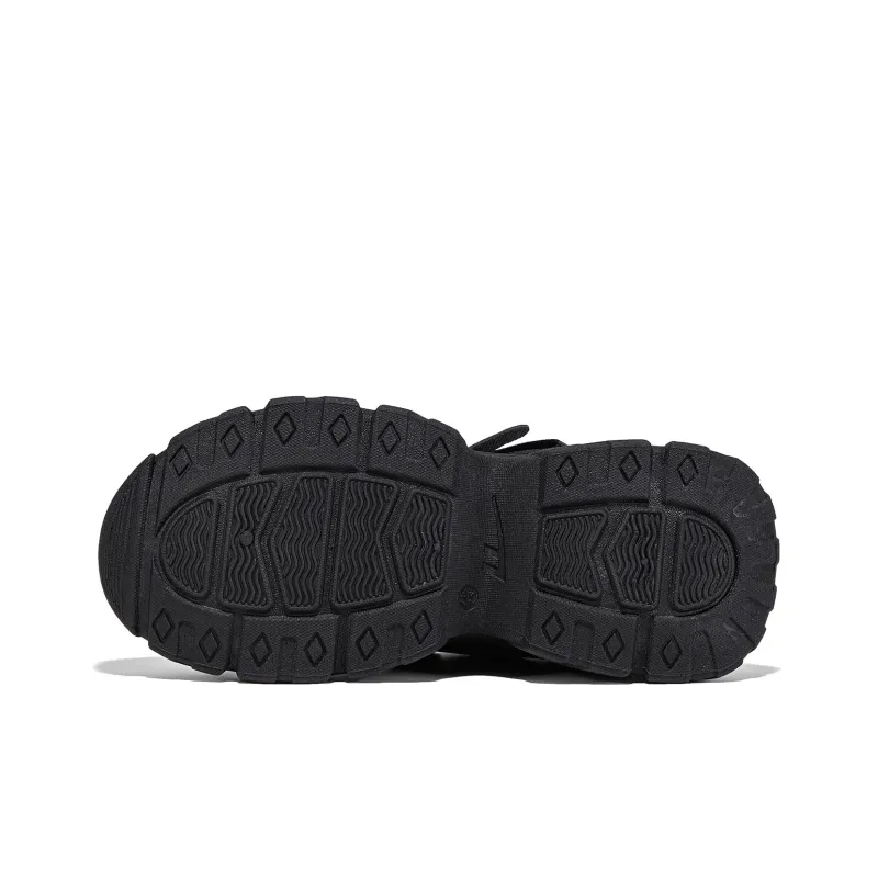 Warrior Athletic Shoes Warm Cushioning Height Increasing Balance Lightweight Low Top Chunky Sneakers Women's Black-4