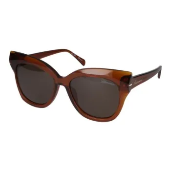 Blumarine Acetate Acetate Cat Eye Sunglasses Women's Brown