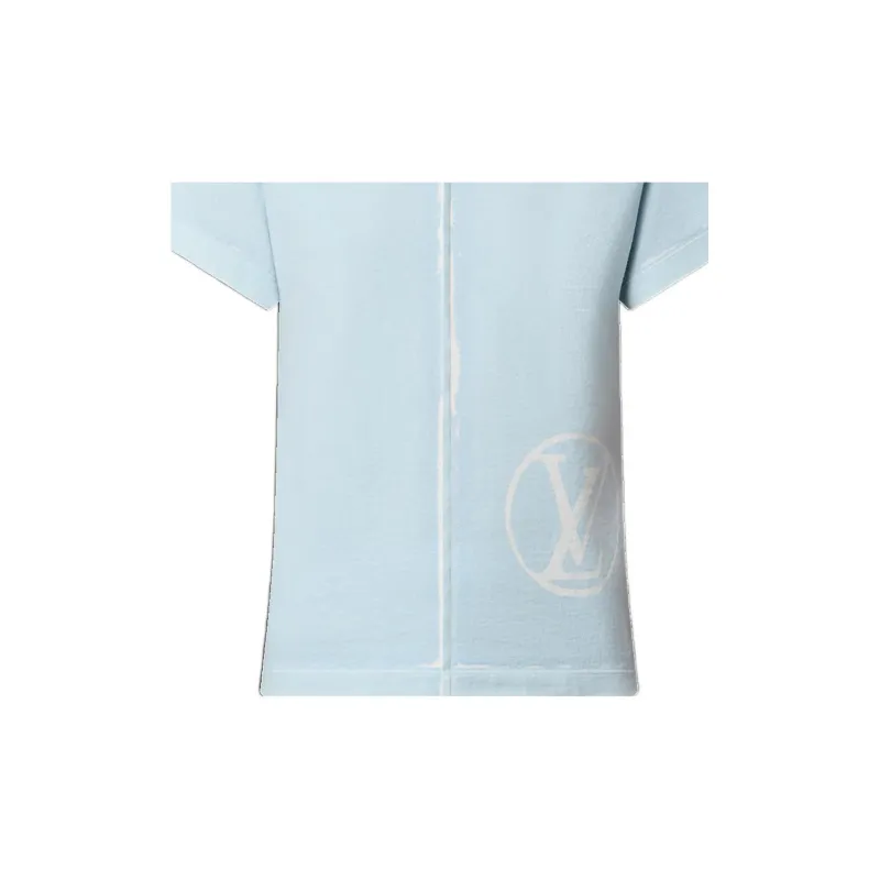 LOUIS VUITTON T Shirt Women's Light Blue-5
