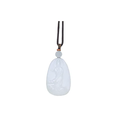 Ingenuity Hetian Jade Necklaces White Jade Men's