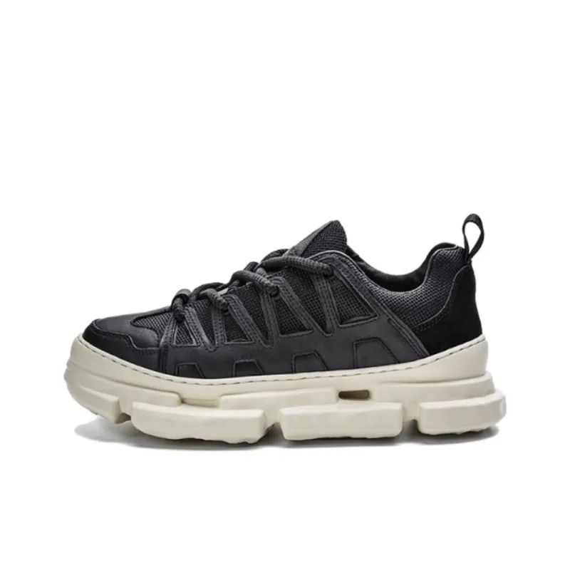 NAUTICA Anti Slip Wear Resistant Low Top Chunky Sneakers Women's Black-0