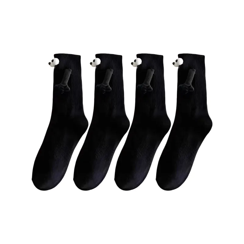 BEAR UNION Knee-High Socks Unisex 4 Pack-10