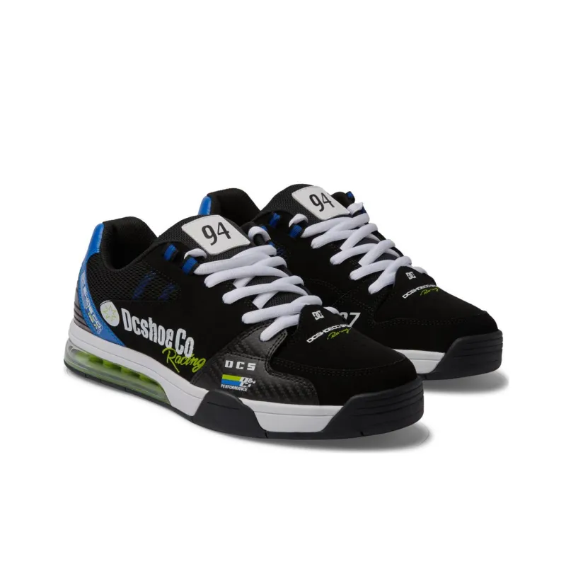 DC Shoes Versatile Le Anti Slip Wear Resistant Low Top Skateboard Shoes Men's Black-2
