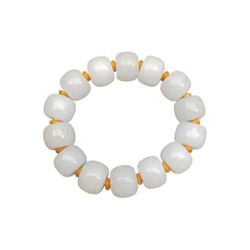 YOULING Golden Silk Jade Bracelets Men's