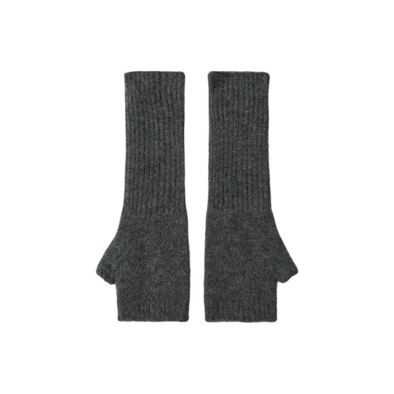 ZARA Polyester Knit Gloves Women's Multicolor-2