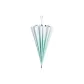 Straight Shaft Automatic Umbrella with Vinyl Fabric Digital Printing Heart Controller--Mint Green