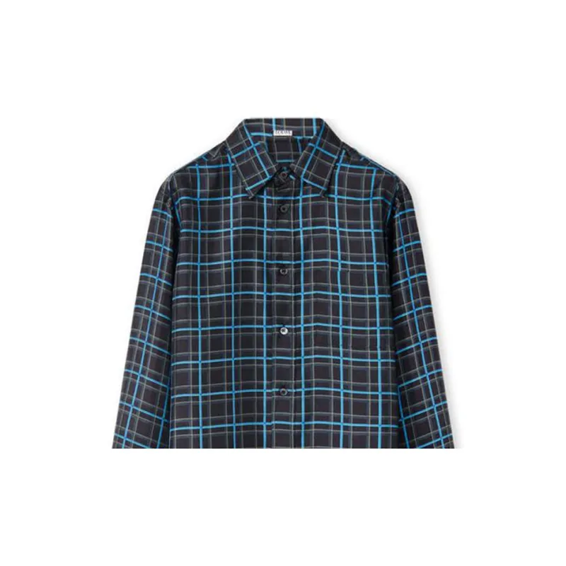 LOEWE Anagram Stamp Check Shirt-4