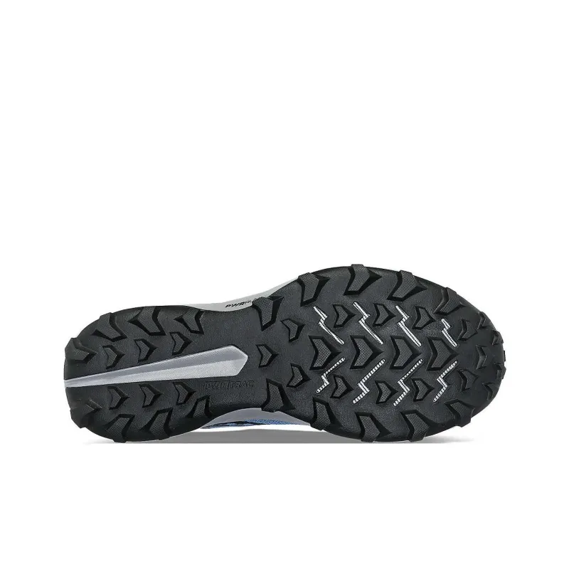Saucony PEREGRINE 14 Anti Slip Wear Resistant Low Top Trail Running Shoes Women's Blue Gray-5
