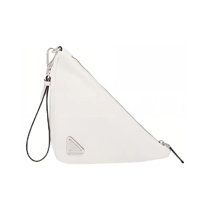 PRADA Nappa Sheepskin Clutch Women's White-2