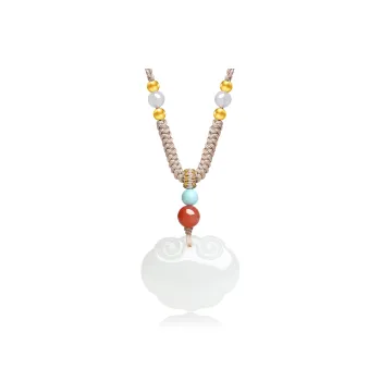 YINXIANGMOU Hetian Jade Necklaces White Jade Women's