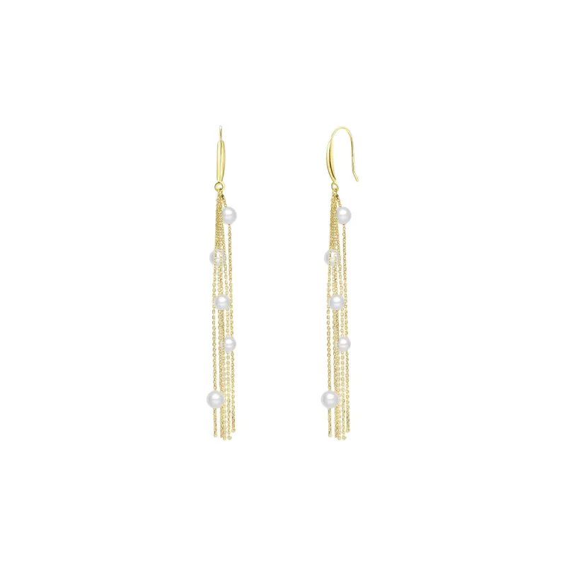 DEMONE 18K Gold Drop Earrings Women's-1