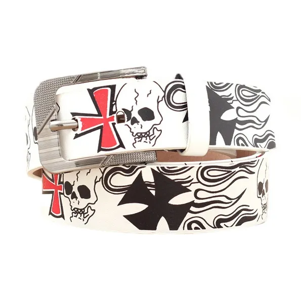 JONNY MOORE Alloy/PU Artificial Leather Belts Unisex 3.7cm-5