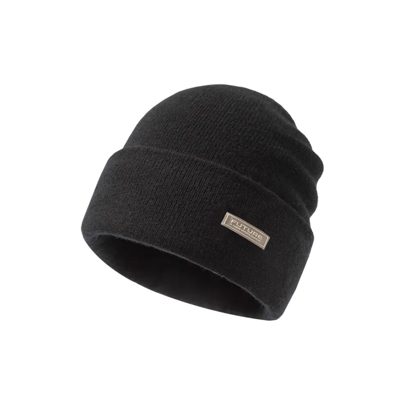 SIGGI STUDIOS 100% Sheep Wool Beanies Women's Mouse Tail Gray/Tranquil Black/Light Heather Beige-1