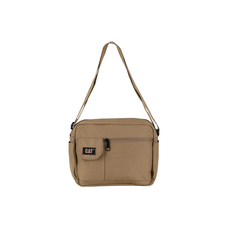 CAT Polyester Messenger Bag Shoulder Bag Crossbody Bag Medium Size Men's Black/Desert-7
