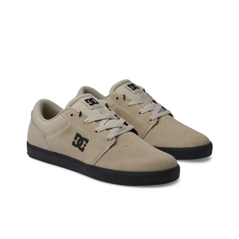 DC Shoes Crisis 2 Anti Slip Wear Resistant Low Top Skateboard Shoes Men's Brown-2