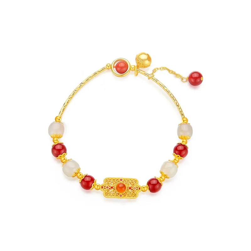 DONGFANGJIE Hetian Jade Bracelets Pale Greenish White Jade Women's-6