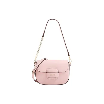 COOGI Cow Leather Saddle Bags Shoulder Bags Regular Women's Pink/Ecru
