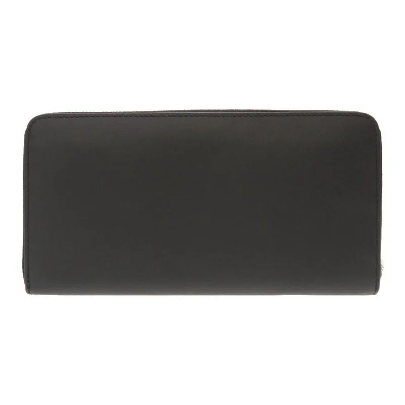 Furla Favola Leather Wallet Money Clip Clutch Women's Black-3