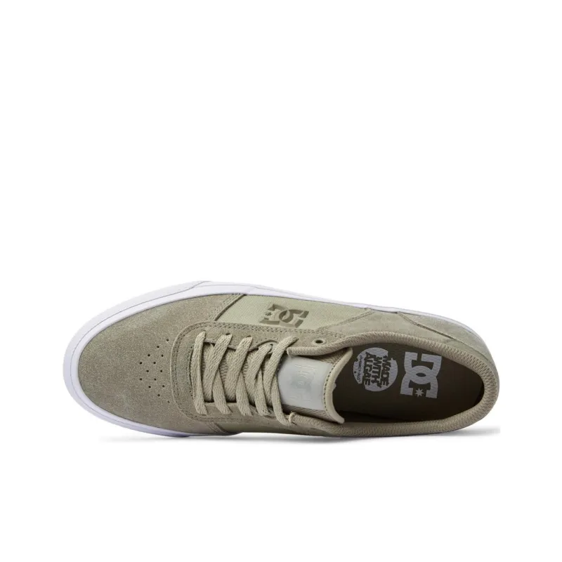 DC Shoes Teknic Anti-Slip Wear-Resistant Low-Top Skateboard Shoes Men's Green-3