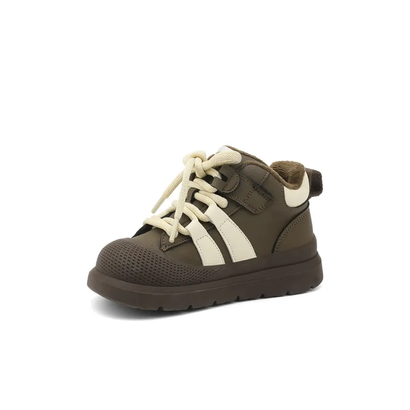 Jeep Cushioning, Wear Resistant Kids Lifestyle Shoes Dark Brown White Kids'-7