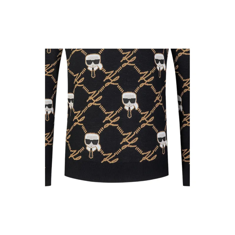KARL LAGERFELD FW24 Sweater Men's Black-3