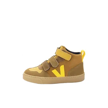 VEJA V-10 High-Top Kids' Skateboarding Shoes Brown Kids'